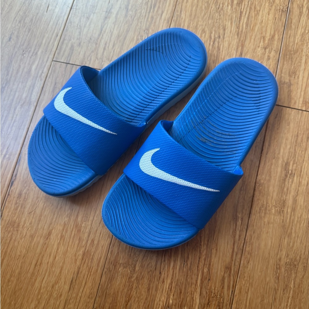 Nike Kids Blue Slide Sandals